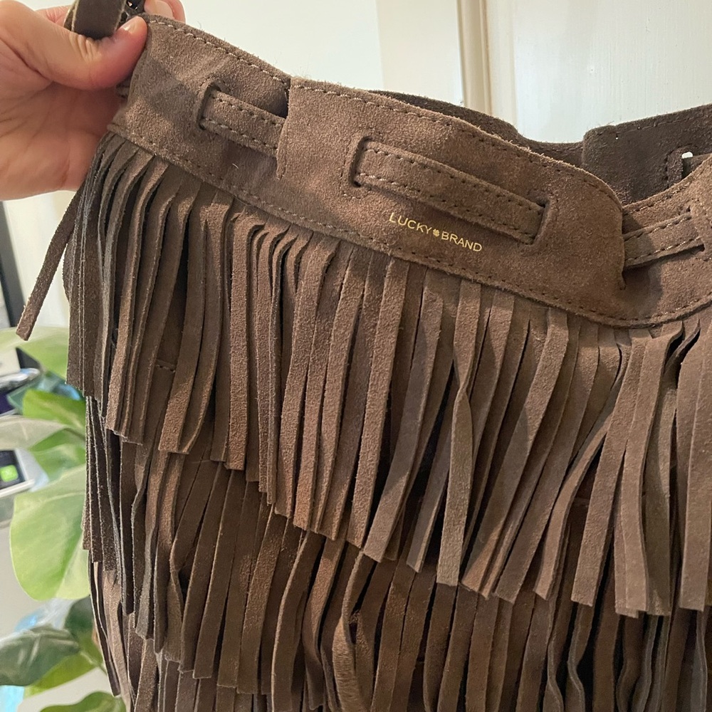 Fringed Green Crossbody Bag Lucky Brand - Picture 3 of 5